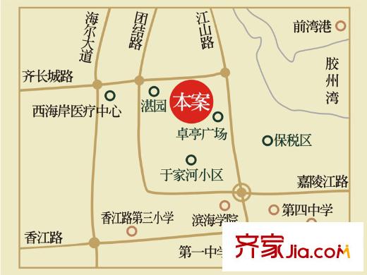 萊茵小鎮(zhèn)交通圖區(qū)位圖