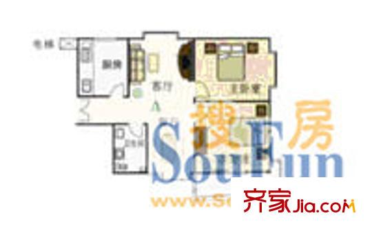 麗景苑戶型圖戶型1 