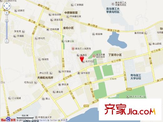 東方花園(黃島)交通圖