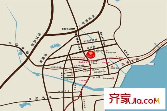 我家陽光1號區(qū)位圖