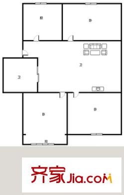 櫸林新村 3室 戶型圖