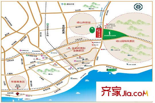 都市果嶺區(qū)域圖