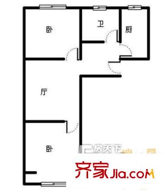 東興市場戶型圖2室戶型圖 2室1廳1衛(wèi)1廚