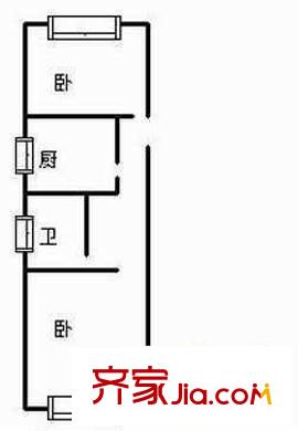 東興市場 2室 戶型圖