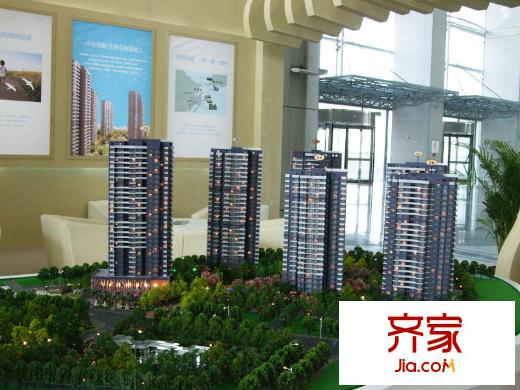 中冶愛彼岸外景圖房展會 現(xiàn)場沙盤