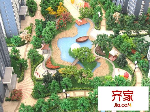 中冶愛彼岸外景圖沙盤