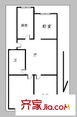 大連路小區(qū)戶型圖3室戶型圖 3室1廳1衛(wèi)1廚