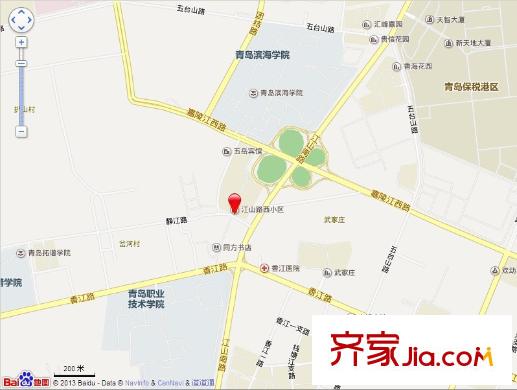 江山路西小區(qū)交通圖