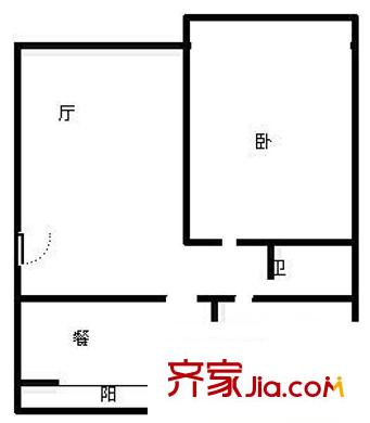 升平新城 2室 戶型圖