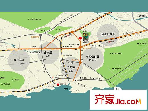 華遠(yuǎn)湯米公館區(qū)位圖