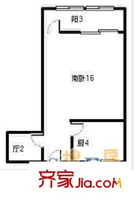 北仲社區(qū)戶型圖北仲小區(qū) 1室 戶型圖 1室1衛(wèi)1廚