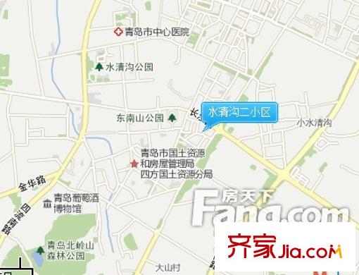 水清溝二小區(qū)交通圖 