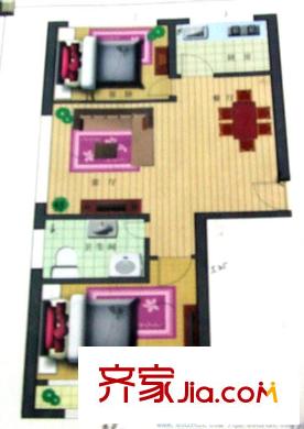 龍海明珠戶型圖戶型圖 2室2廳1衛(wèi)1廚