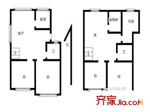 洪山坡小區(qū)戶型圖5室戶型圖 5室2廳2衛(wèi)1廚