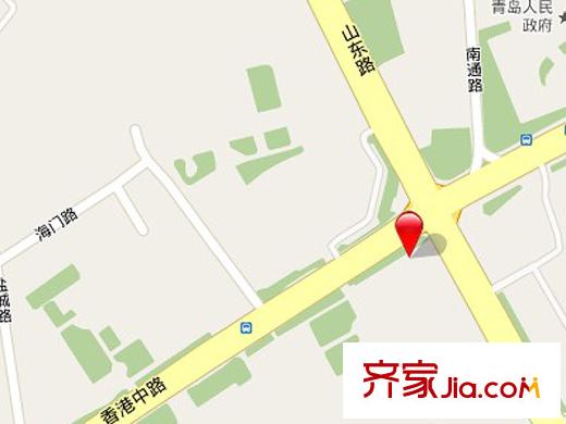 中鐵青島中心8號(hào)區(qū)位圖
