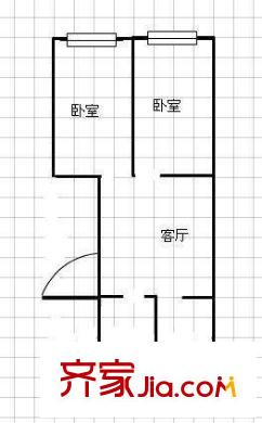 東山商城 戶型圖 二居