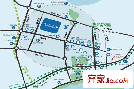 遠(yuǎn)洋萬和四季區(qū)位圖
