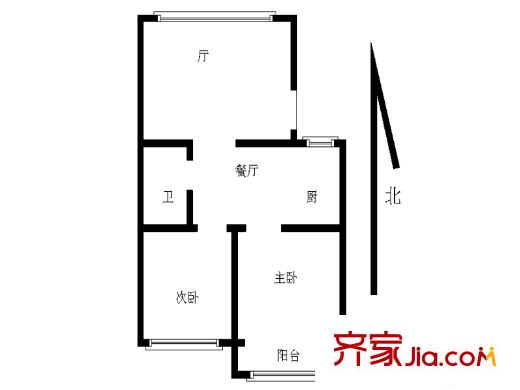 康儲山莊2室 戶型圖
