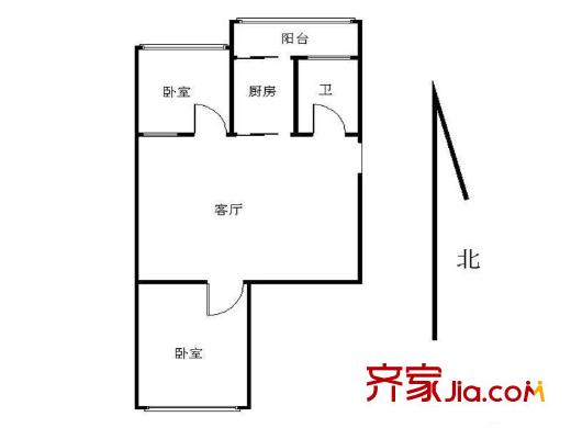 康儲山莊2室 戶型圖