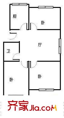 海爾小區(qū) 3室 戶型圖