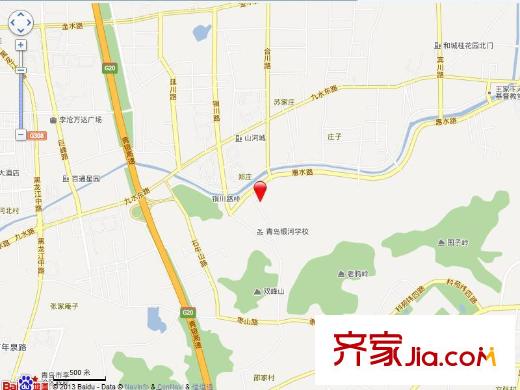 山河城?伴山銀河交通圖區(qū)位圖