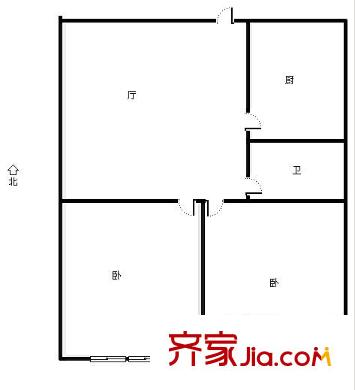 龍?zhí)堵沸^(qū)戶型圖2室戶型圖 2室1廳1衛(wèi)1廚