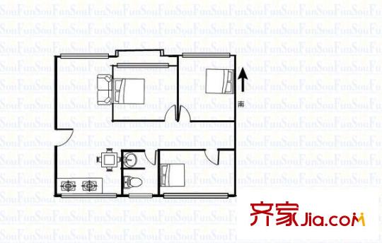 昆侖山莊 3室 戶型圖