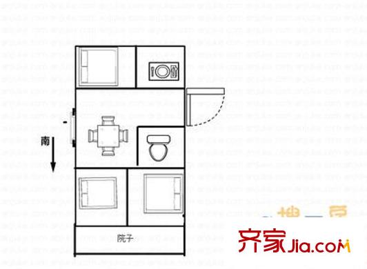 華易示范小區(qū) 3室 戶型圖