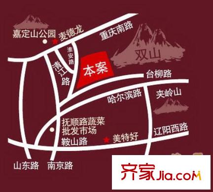 新華錦鴻仕雅居交通圖