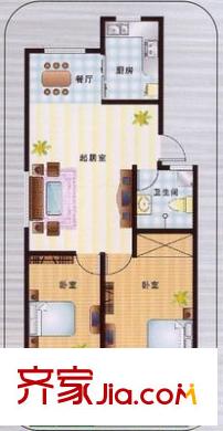 瑞康花園 2室 戶型圖