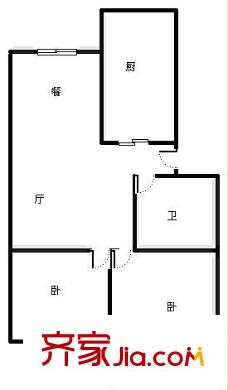 瑞康花園 2室 戶型圖