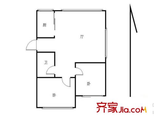 金水翠園 2室 戶型圖