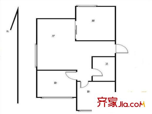金水翠園 2室 戶型圖