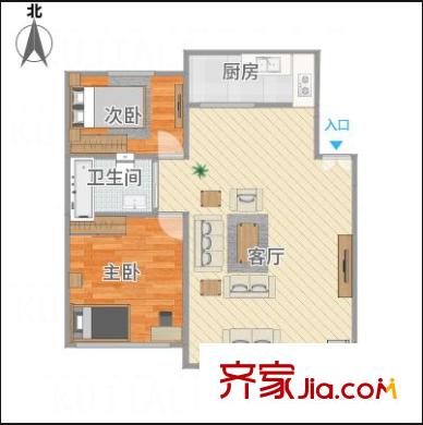 交運(yùn)山莊 3室 戶型圖