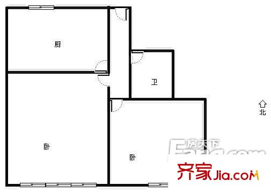 東海一路小區(qū)戶型圖1室戶型圖 1室1廳1衛(wèi)1廚