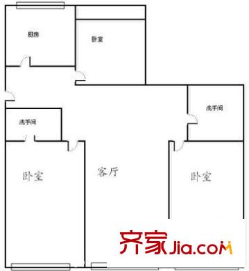 芝泉山莊 3室 戶(hù)型圖