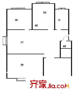城市花園 3室 戶型圖
