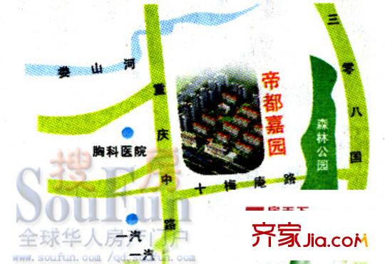 帝都嘉園交通圖