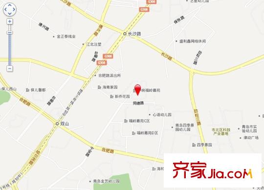 福嶺嘉苑G區(qū)交通圖