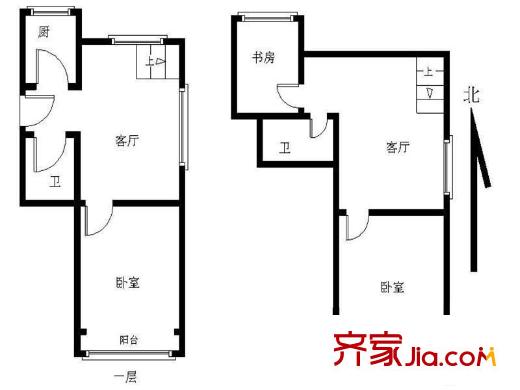 福嶺小區(qū)3室 戶型圖