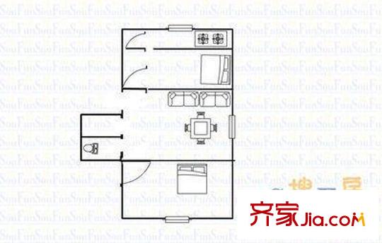 西山二路社區(qū) 戶型圖