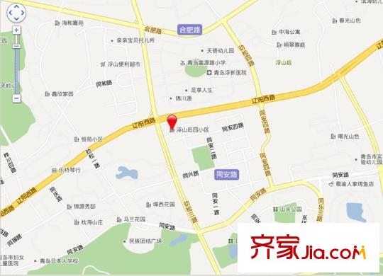 浮山后四小區(qū)交通圖