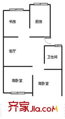 銀河山莊 2室 戶型圖