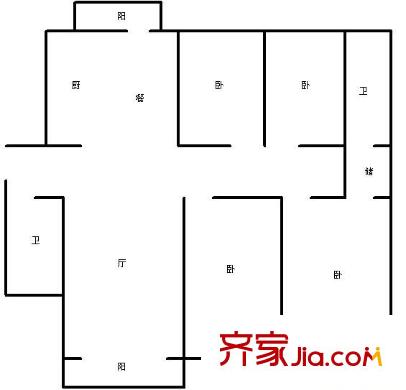 馨苑小區(qū) 4室 戶型圖
