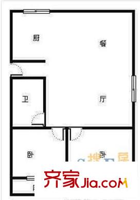 馨苑小區(qū)2室 戶型圖