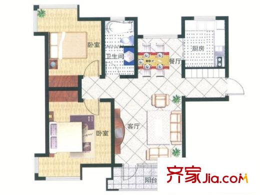 陽(yáng)光馨苑(城陽(yáng))戶型圖青島陽(yáng)光馨苑 1室 戶型圖 1室1廳1衛(wèi)1廚