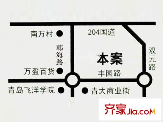 陽光馨苑(城陽)交通圖