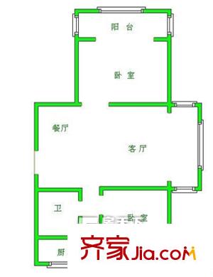 馨苑小區(qū)2室 戶型圖