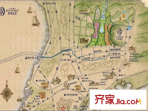 玫瑰庭院區(qū)位圖