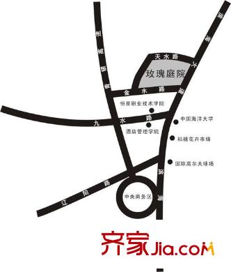 玫瑰庭院交通圖